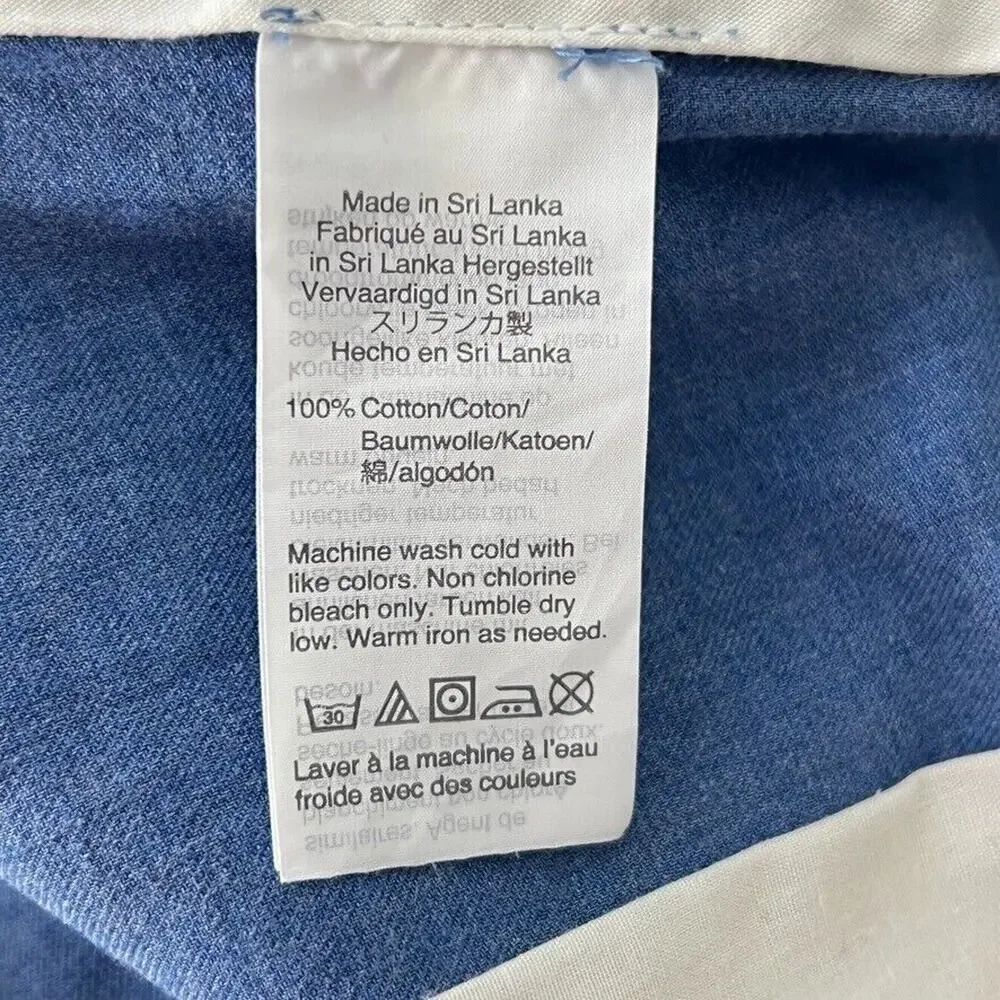 J Crew Men's Tapered Pants Blue Size 36 x 32 Cotton